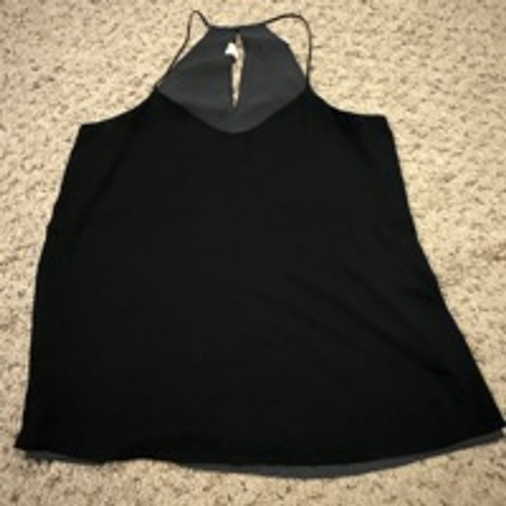 Women's Express Reversible Barcelona Tank Top Size S Black and Gray